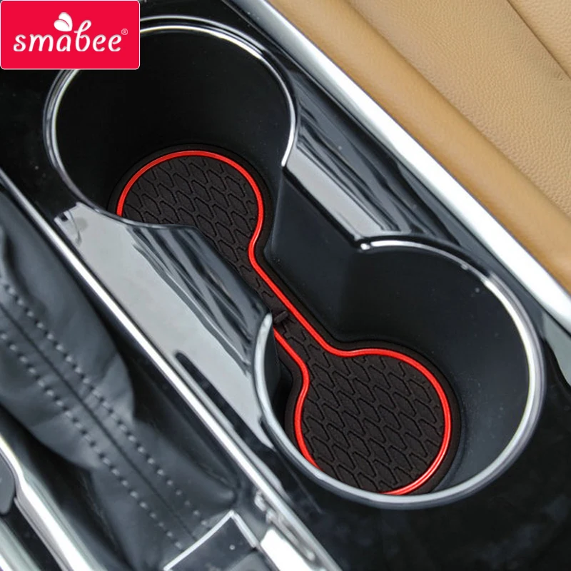 Smabee Gate Slot Pad for Chevrolet Malibu 2016 - 2021 9th Gen MK9 Anti-Slip Mat Interior Accessories Cup Holders Non-Slip Mats