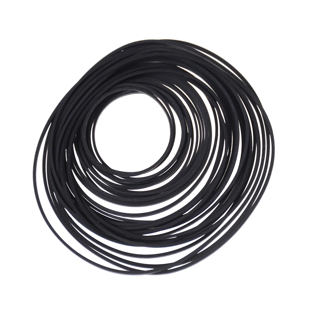 1Pack 30mm to 120mm Dia Black Rubber Small Fine Pulley Pully Belt Engine Drive Belts For DIY Toy Module Car