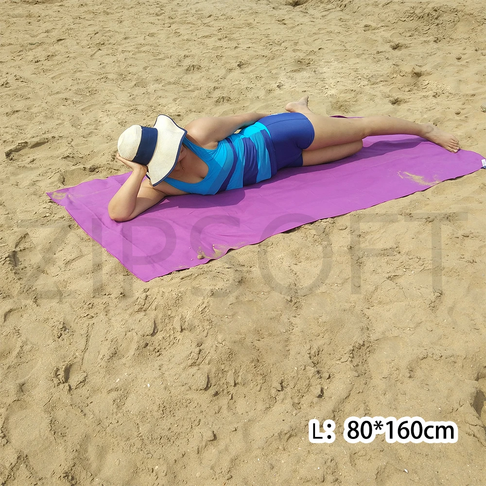 Zipsoft Large Beach Towel Microfiber Adults 2021 Quick Drying Compressed Travel Sports Camping Swimwear Bath Yoga Mat Blanket