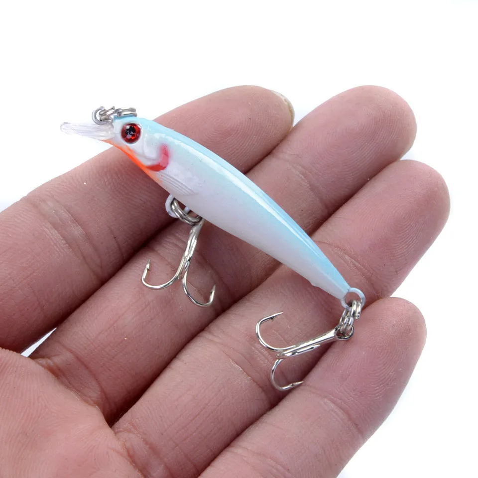 LEOSPORT 1PCS Small Minnow Fishing Lure Tackle 5CM 2.1G Artificial Bait Crankbait Iscas Artificiais Fake Lures