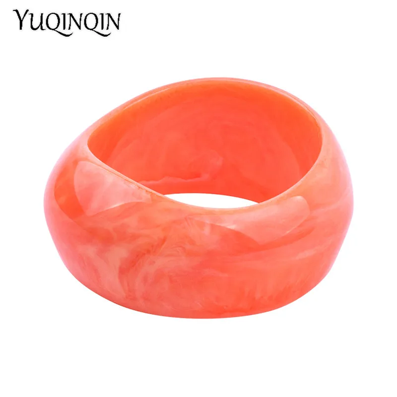 Classic Acrylic Cuff Fashion Bracelets Bangles for Women Wide Geometric Resin Bracelets Female Simple Charm Party New Jewelry
