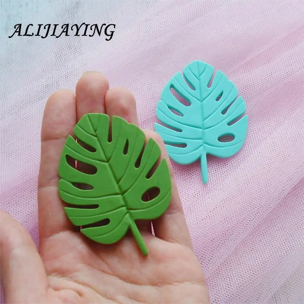 3D Turtle leaf molds Sugarcraft Tree Leavf silicone mold fondant cake decorating tools Leaves chocolate Kitchen Moulds D1134