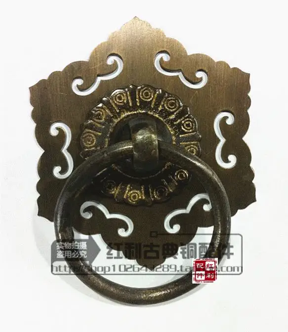 

The bonus of classical copper fittings Chinese door decoration ring antique copper copper handle glass door wooden door cymbals