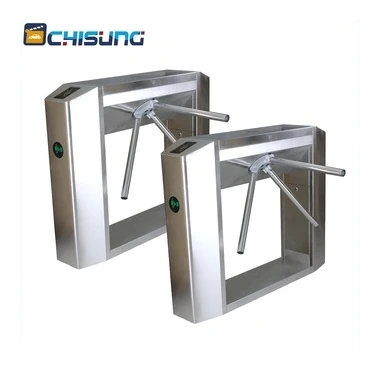 

Factory Price Access Control System Full Automatic Tripod Turnstile Gate Bridge house could add other function using