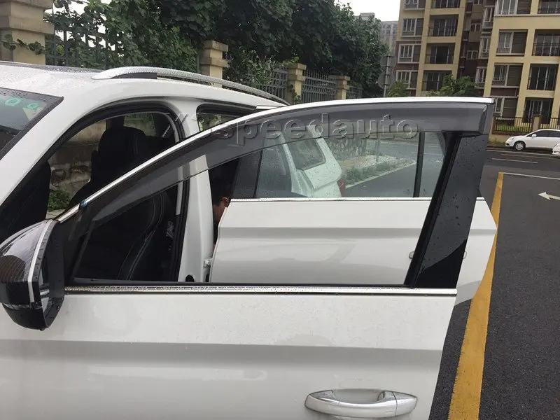 High Quality Window Visor Vent Sun Rain Deflector Guard 4pcs For Skoda Kodiaq 2017-2022
