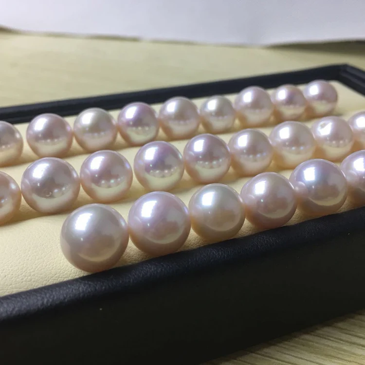 Half Hole Perfectly Round Pearl 10-11mm Edison Pearl Freshwater Genuine Pearl Beads For Pendant/Earrings/Rings Loose Pearl