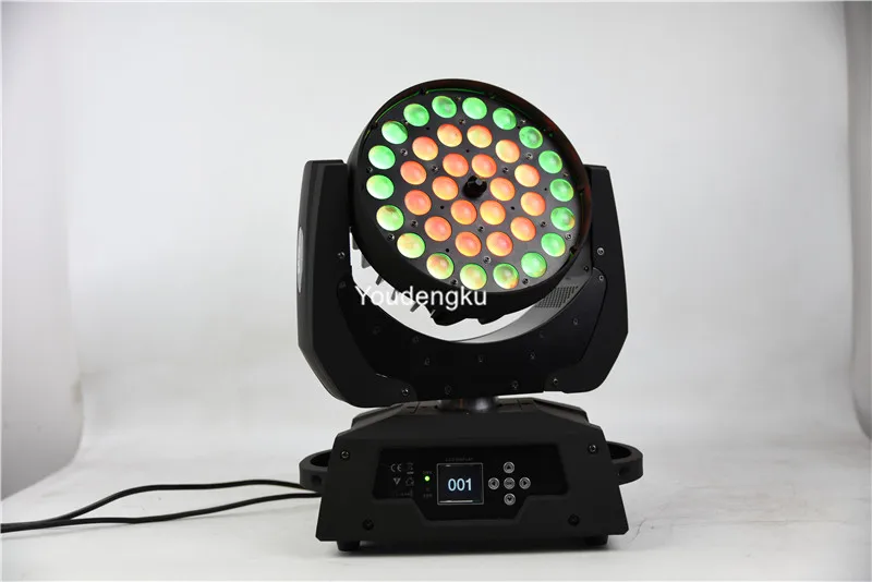 

8 pieces 36x15w 5in1 rgbwa color lyre wash led moving head light ring effect wash led zoom moving heads stage lighting