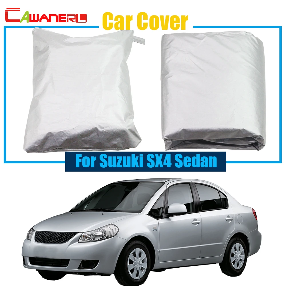 

Cawanerl Full Car Cover Anti UV Rain Sun Snow Resistant Protector Cover Car-Cover For Suzuki SX4 Sedan