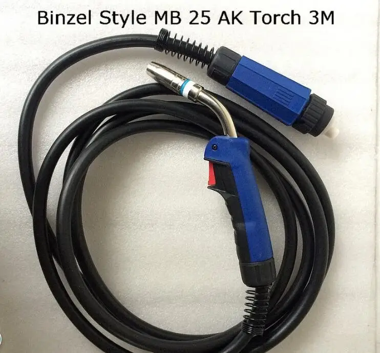 MB25 25AK Welding Torch Gun 3M Air-cooled Euro Quick Connector for MIG MAG Welding Machine Welder 1pcs