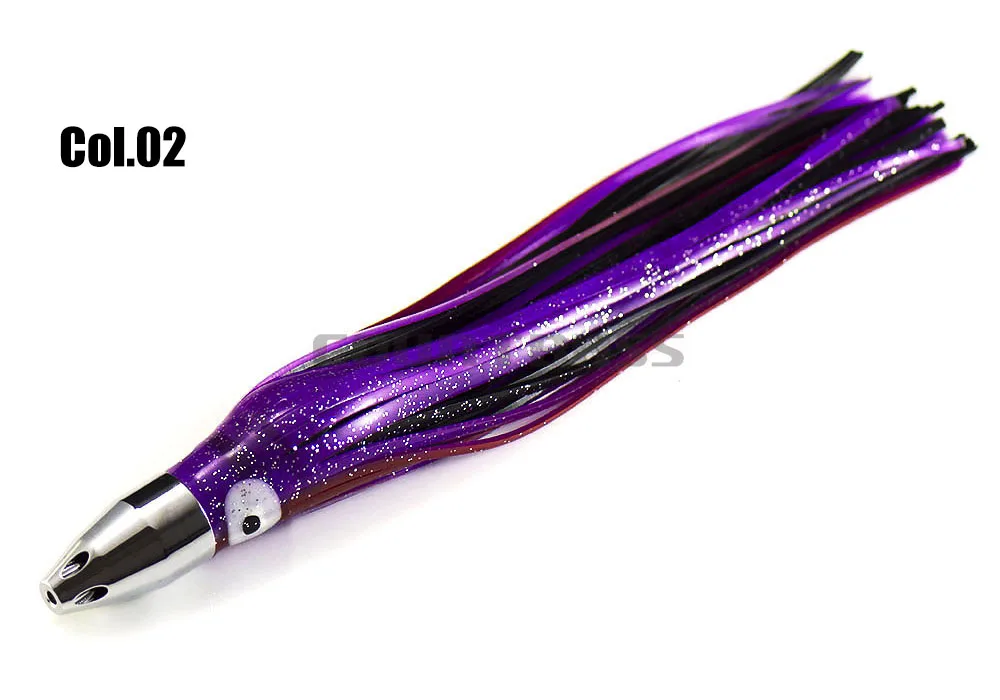 COUNTBASS 1pc Spiel Angeln Trolling Köder 7,8 unzen Bullet Jet Kopf mit Tintenfisch Rock, Thunfisch Wahoo Marline Segelfisch Kinfish Köder – Detail 7