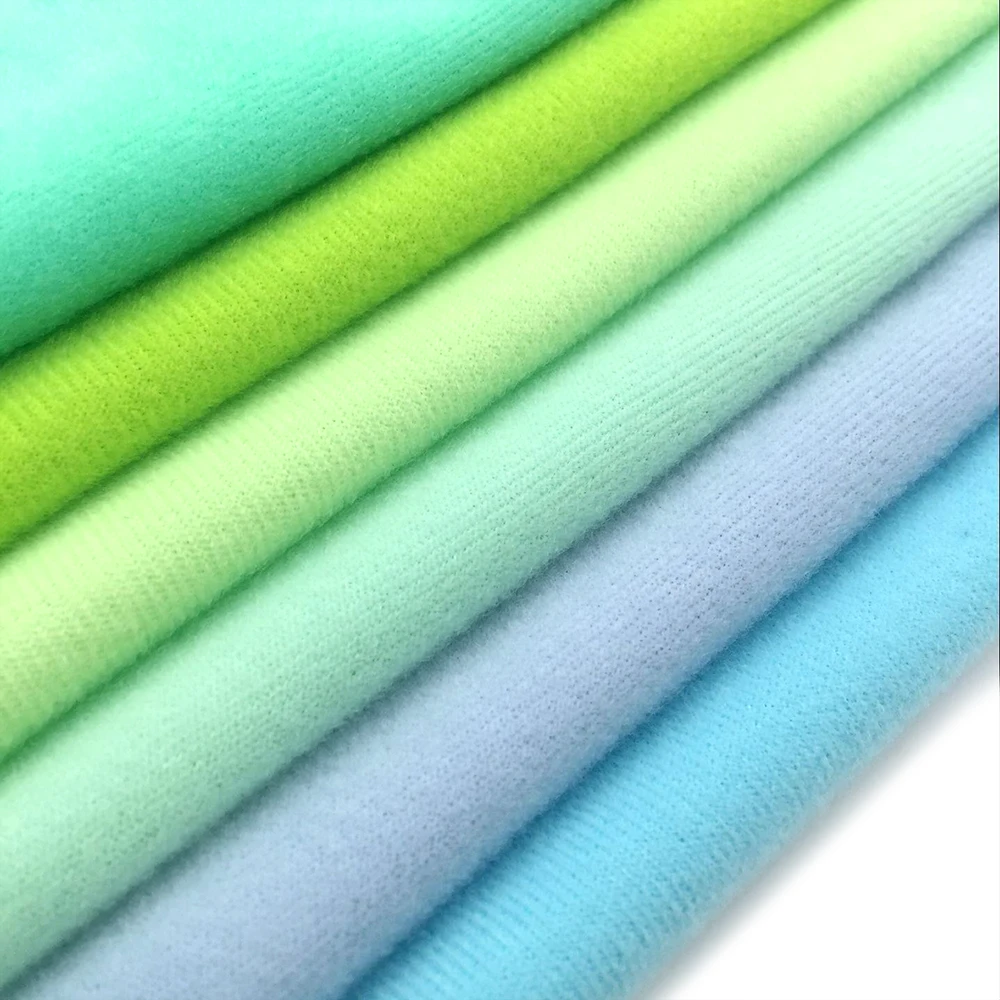 ZYFMPTEX Polyester Fleece Fabric Brushed Light Blue Green Velboa Velvet For Patchwork Sewing Plush Felt Cloth DIY Doll Stuff Toy