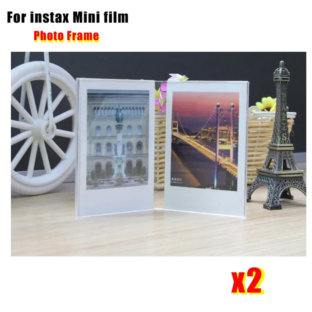 2 Pieces V- Shaped Acrylic Simple Photo Frame for Fujifilm Instax Mini Films (Mini 12/11/40/ 8/9/25/70/90 , 3 inch Camera Film)