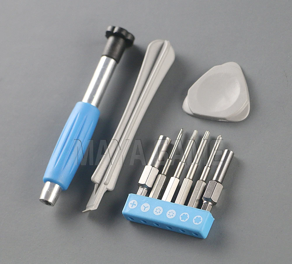 blue Universal Screwdriver Set Case Unlock Kit Full Tri-wing Screwdriver Repair Tool Kit for Nintend Switch/ SNES/ DS/3dsxl/psp