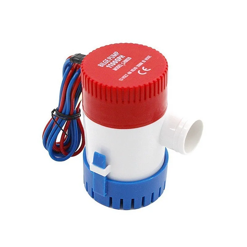 Bilge Pump 500GPH DC 12V 24V Submersible Electric Water Pump For Seaplane Civil Ship Houseboat Boats