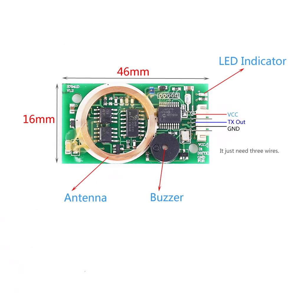 5V 13.56MHz 125KHz ISO14443A Dual Frequency Wiegand Reader RFID Wireless Module for IC/IDCard