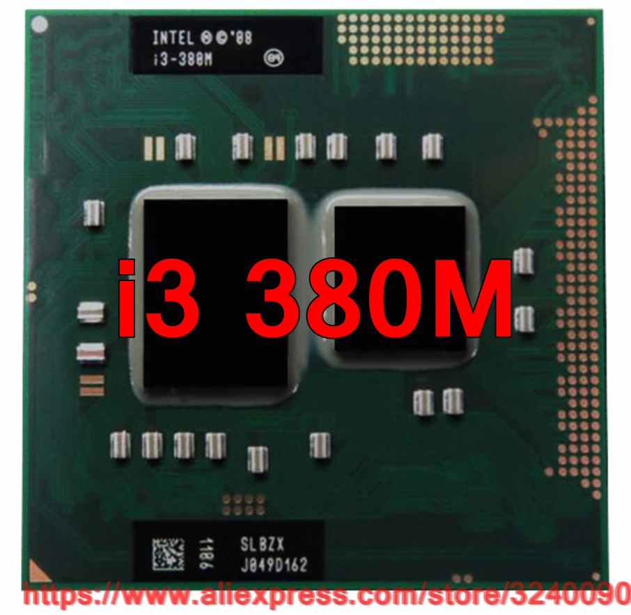 Original lntel Core i3 380M 2.53GHz i3-380M Dual-Core Processor PGA988 Mobile CPU Laptop processor free shipping