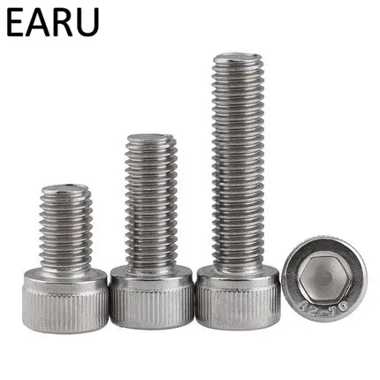 304 المقاوم للصدأ din912 القياسية مسدس عرافة المقبس كوب غطاء الرأس مسامير بولت الأجهزة fasterner m5 * 5/6/8/10/12/14-90 ملليمتر