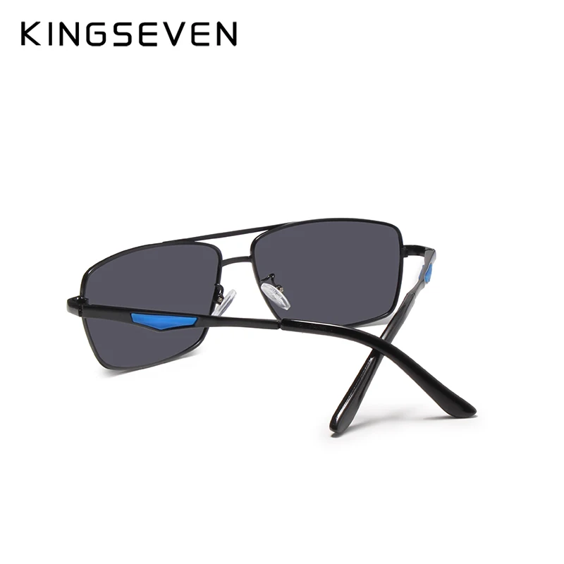 KINGSEVEN ออกแบบแบรนด์ Polarized แว่นตากันแดดชายเฉดสี VINTAGE แว่นตา Sun สำหรับชาย Spuare กระจกฤดูร้อน UV400 Oculos