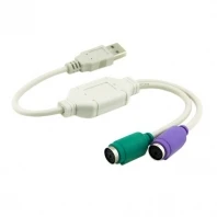 Кабель-переходник для двух PS2 PS/2 MINI DIN 6pin к USB 2,0 для ПК