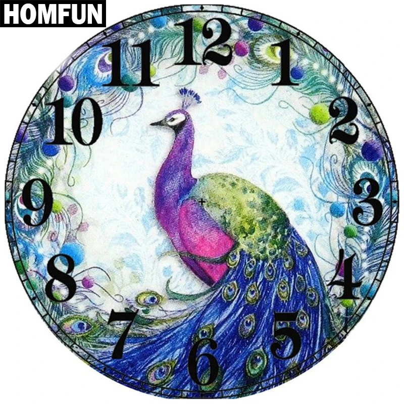 HOMFUN Diamond Painting Full Square/Round Diamond 