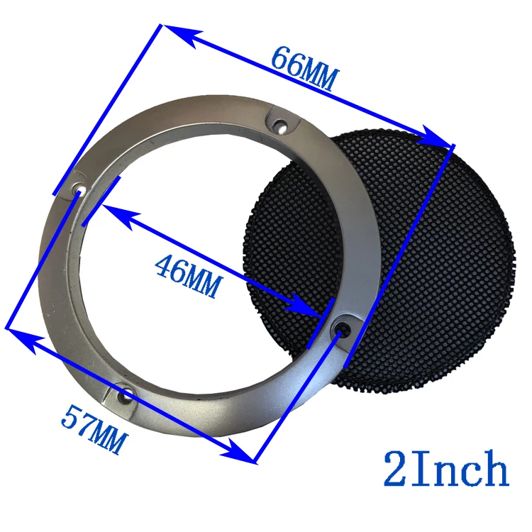 Tenghong 2 stücke Audio Lautsprecher Abdeckung 2 3 4 5 6,5 Zoll Ersatz Runde Lautsprecher Einheit Schutzhülle Mesh Net Abdeckung lautsprecher Zubehör – Detail 4