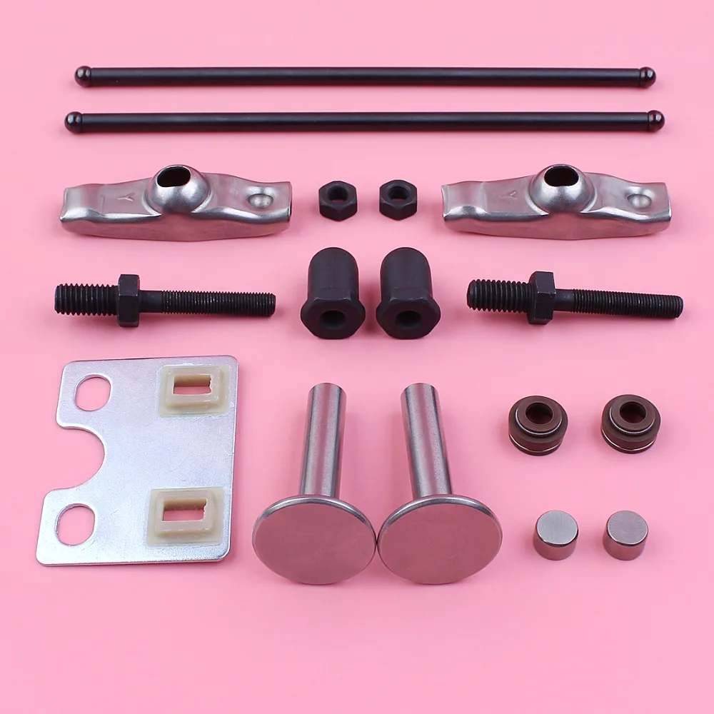 Valve Push Rod Guide Plate Rocker Arm Lifter Stem Seal Kit For Honda GX390 13HP GX 390 Engine Spare Part