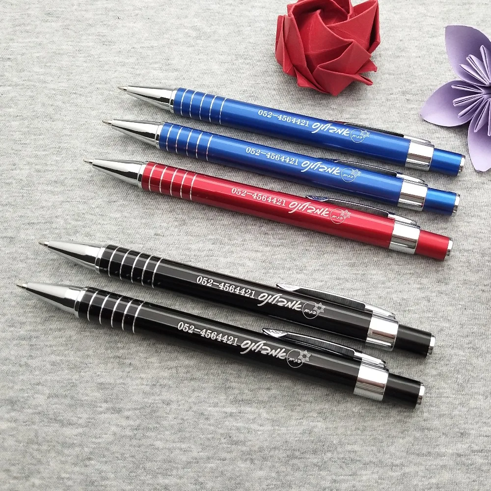 

100sets wedding gifts and favors nice colorful ballpen custom free with any logo+text new style ball point pen