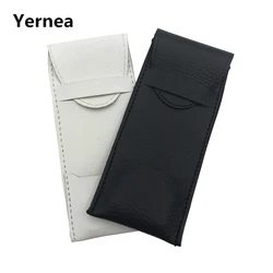 Yernea Alta Calidad 2 Unids paquete funda Bolsa de Material de Cuero Artificial de Dardos Dardos Dart Accesorios Blanco y Negro