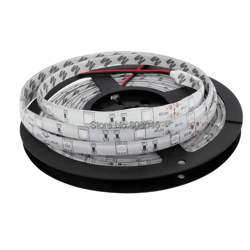 5m 12V DC SMD 5050 LED Strip Light 30LED/M 150LEDs IP20 IP65 Waterproof Ribbon White Warm White 5050 RGB Flexible LED Stripe