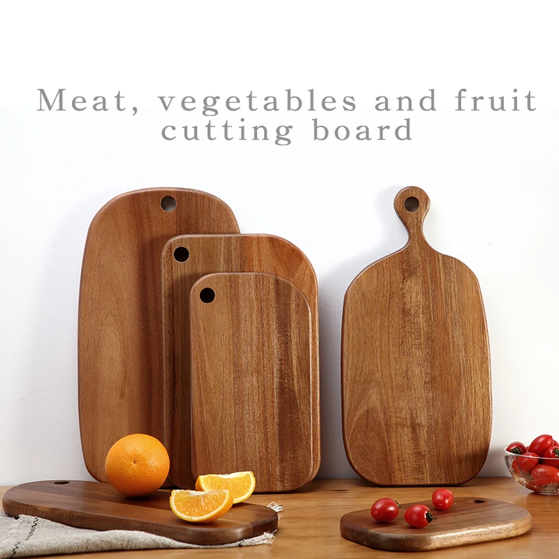 

Acacia woodchoppingboard Fruit dish Sushi plate bread plate Coffee tray Side dish plate Meat, vegetables and fruit cutting board