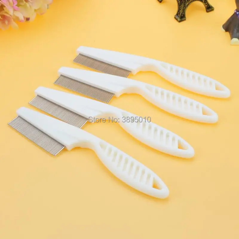 Pets Cats Dogs Lice Comb Stainless Steel Metal Teeth Remove Nits Brush Pet Lice Combs F1101