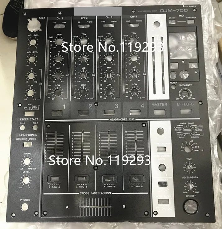 

[BELLA]Original DJM700 DJM-700 mixer fader black iron panel vertical cutting panel, big board,small board, clipboard