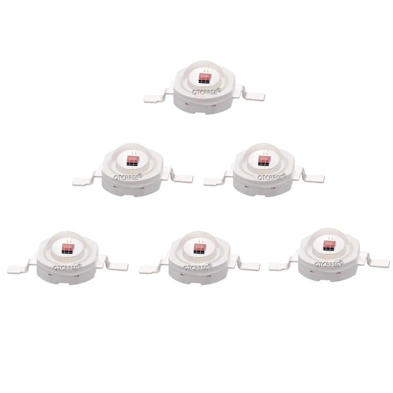 100pcs High Power LED Chip 3W Grow LED 660nm Deep Red SMD Diode COB DIY Grow Light For Plant Fruit Growth