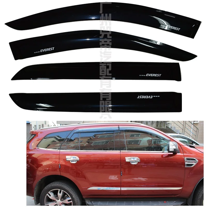 

CITYCARAUTO RAIN VISOR 2.0mm ABS sun visor shade cover Awnings Shelters fit for EVEREST car 4x4 auto exterior accessories 2015