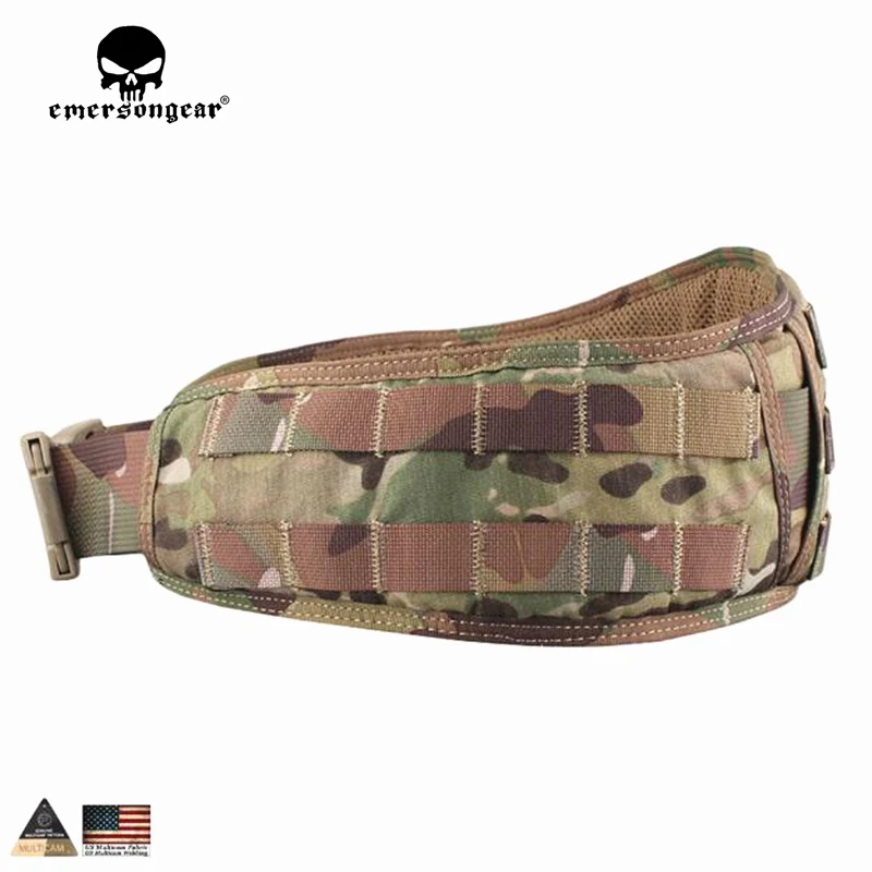 EMERSONGEAR Cintura Molle Cintura imbottita in vita Emerson Airsoft Combattimento Caccia Cintura tattica Cintura da caccia Multicam EM9086