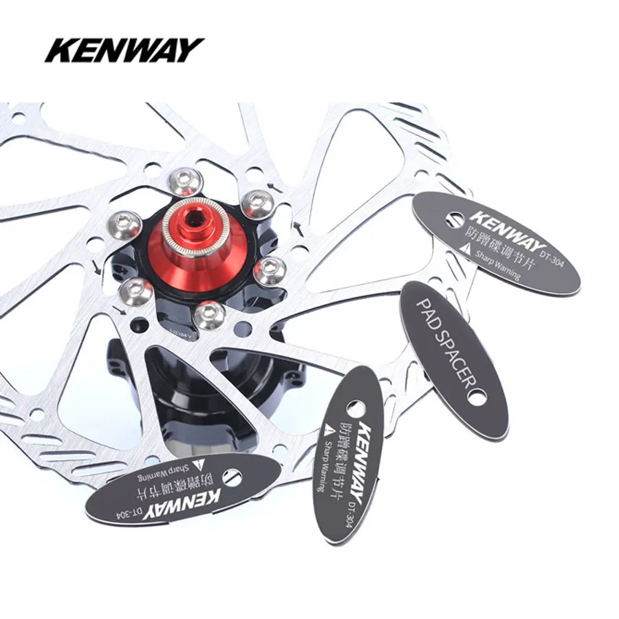 KENWAY 1pcs Bicycle Disc Brake Pads Adjusting Tool Stainless Steel MTB Mountain Bike Brake Adjustment Pads Cycling Repair Tools