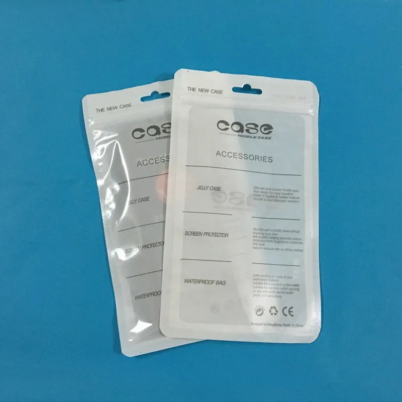 6000Pcs 12X21cm Plastic zipper Bag Cell Phone Accessories Mobile Phone Case Cover Packaging Package Bag for 7 6S 6 Plus