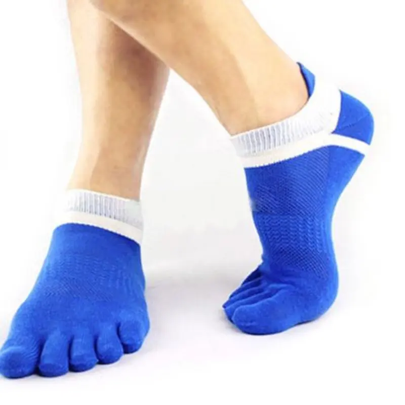 Chaussettes à orteils en coton pour hommes, 6 couleurs, respirantes, à cinq doigts, livraison directe