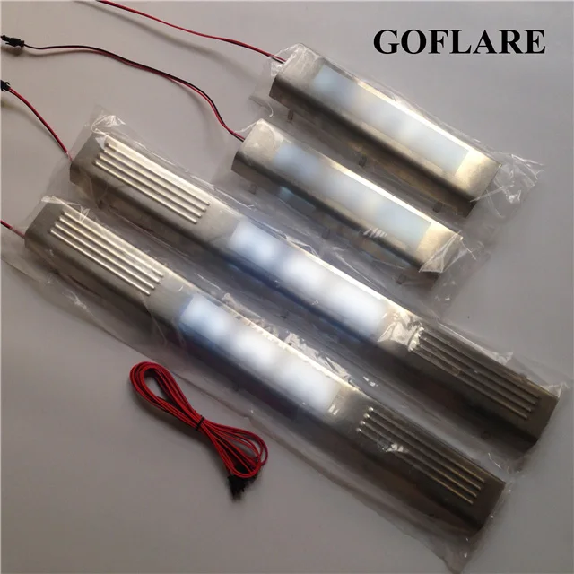 led door sill scuff plate strip For Dodge Ram 1500 2500 3500 4000 2010-2018 accessories illuminated sills guard cover thresholds