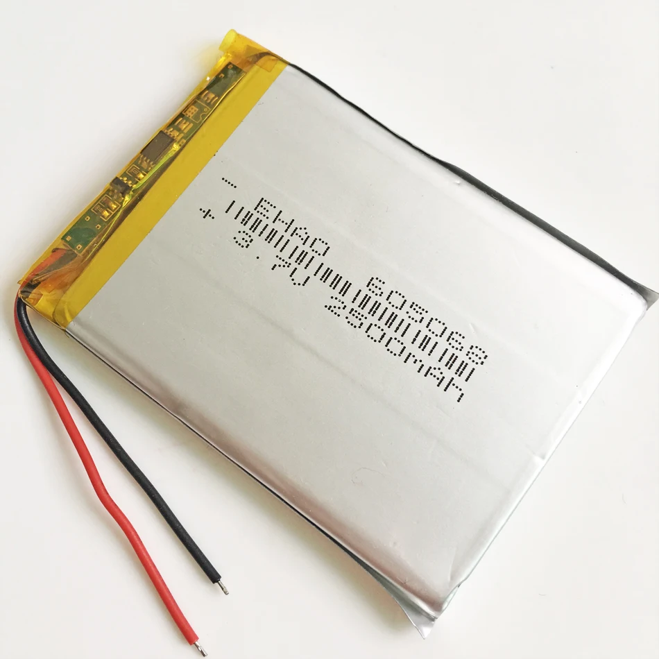 3.7 فولت 2500 مللي أمبير ليثيوم بوليمر لى بو بطارية قابلة للشحن قوة البنك اللوحي دفتر 7 "9 "سادة 605068