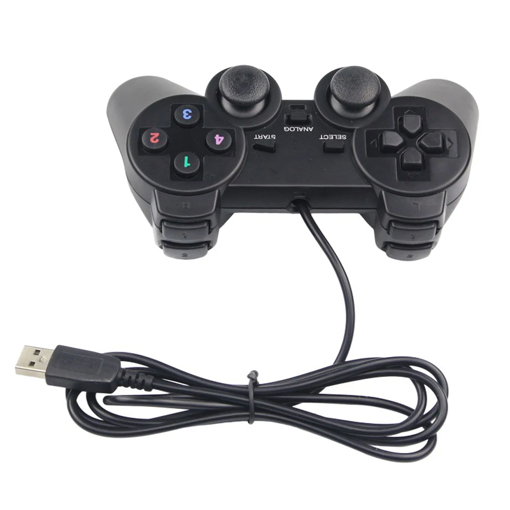 Colorful Wired USB 2.0 Gamepad Joystick Joypad Game Controller for Sony Playstation 3 PS3 PC Laptop Raspberry Pi 3