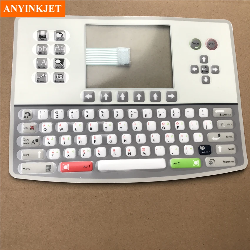 

For Citronix keyboard 004-1010-001 english keyboard membrane for Citronix ci1000 ci750 ci580 ci2000 inkjet printer