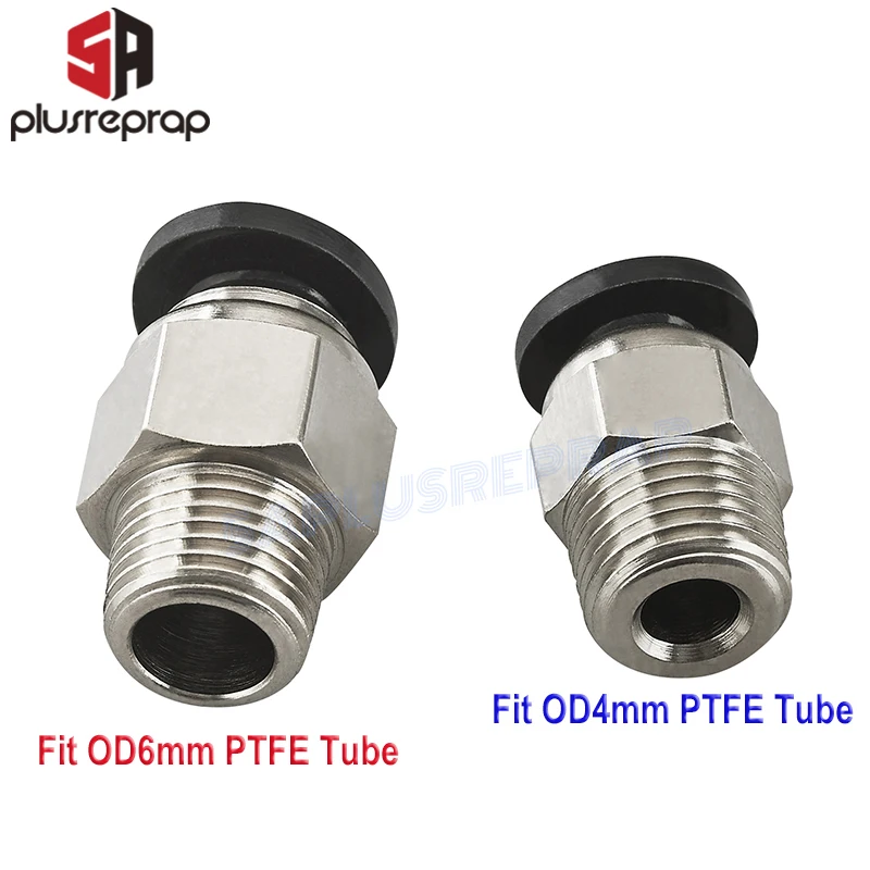 PC4-01 PC6-01 Złącza pneumatyczne zdalne do V6 V5 J-head Bowden 1.75/3mm Rurka PTFE Szybkozłączka Pasuje do części drukarki 3D Hotend