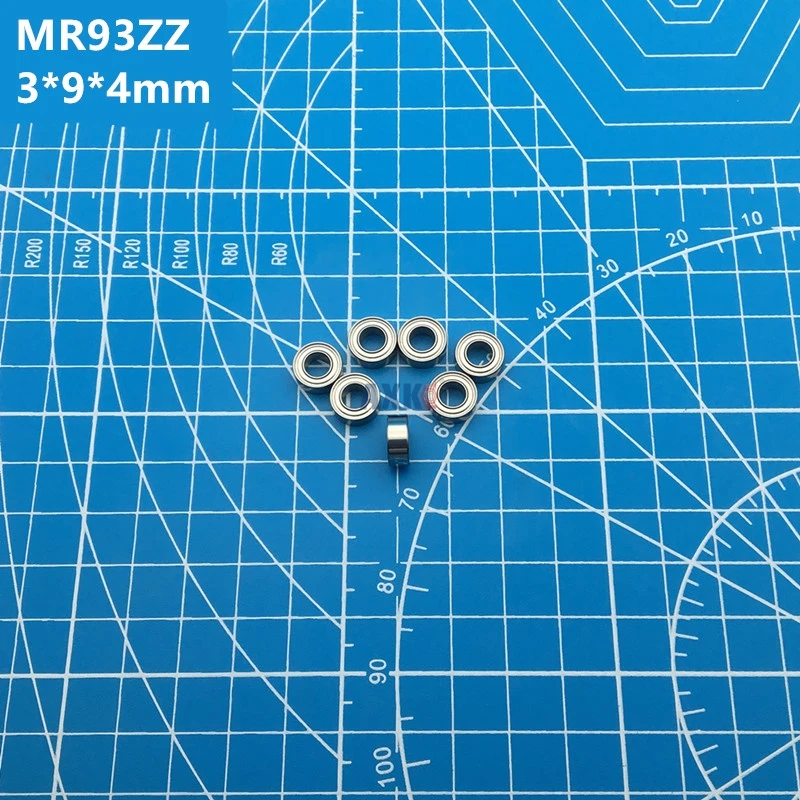 

Free Shipping high quality 10pcs MR93ZZ Bearing 3*9*4 mm Miniature MR93 ZZ deep groove Ball Bearings R-930ZZ Y04 MR93Z