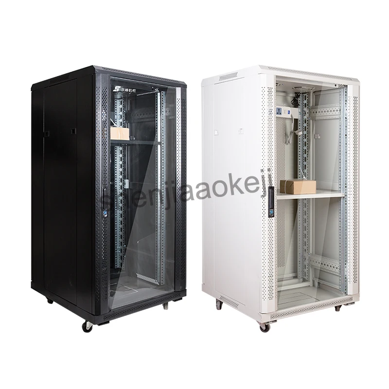 22U Cabinet Web Server Cabinets network rack server stored program controlled switching cabinet monitor 1pc