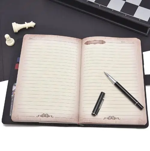 A5 Korea Retro Notebook Password Book with Lock Creative School Office Supplies Stationery Personal Diary Journal  Cover planner