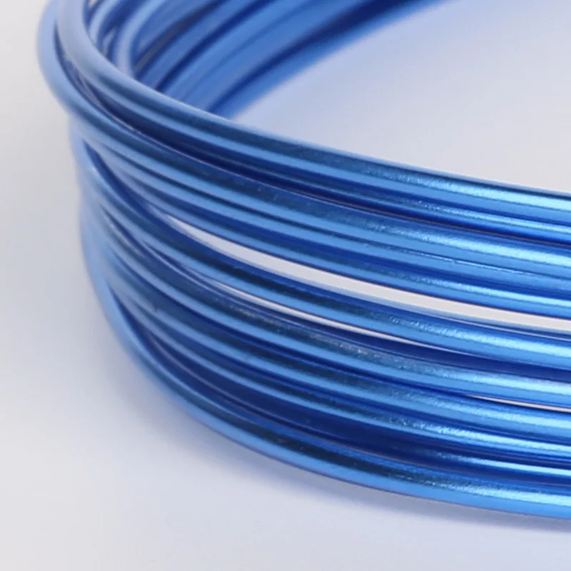 New Arrvial 1.5mm 5m 15 gauge Multicolor Round Aluminum Wire Soft Metal Floristry Wire For DIY Jewelry Findings & Craft Making