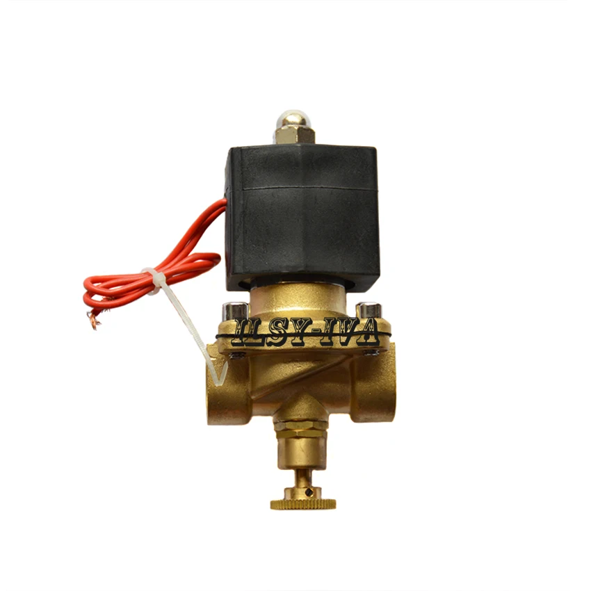 

AC110V/AC220V DN6~DN25 brass Gas flow adjustment solenoid valve with manual