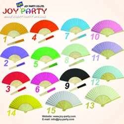 Free shipping 120pcs/lot 21cm solid color Paper hand fan wedding decoration party promotion gift favor