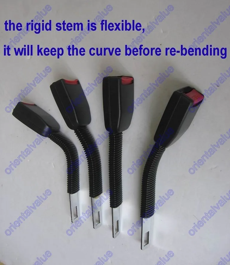 Rigid Stem Seat Belt Extender Extension Add 24cm  For 22mm (7/8 in) wide Buckle  fit All VW BMW VOLVO AUDI Citroen GREY  COLOR